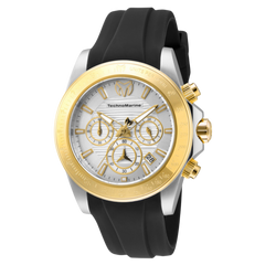 TechnoMarine Manta con pulso de silicona negro
