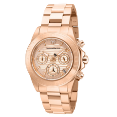 TechnoMarine Manta para dama en acero inoxidable tono oro rosa