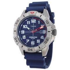 Timex Expedition para caballero con pulso de silicona azul
