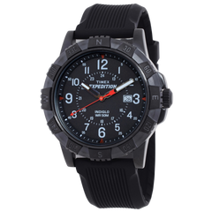 Timex Expedition para caballero con pulso de silicona negro