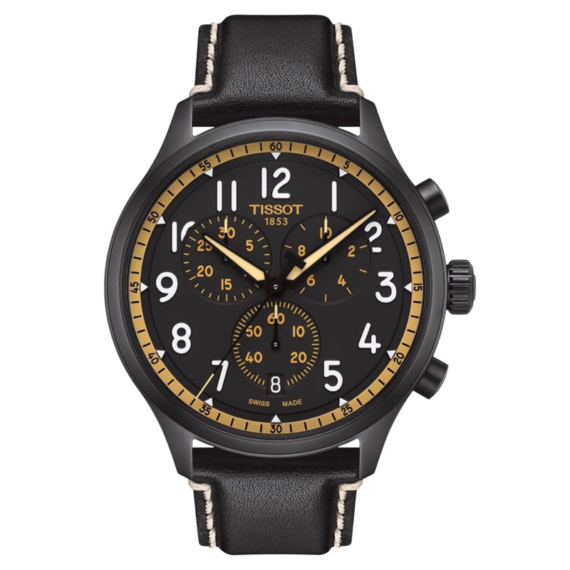 Tissot T-Sport para caballero con pulso de cuero negro