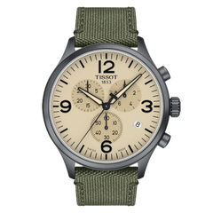Tissot Chrono XL con pulso de nylon verde