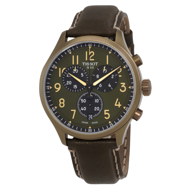 Tissot Chrono XL para caballero con pulso de cuero