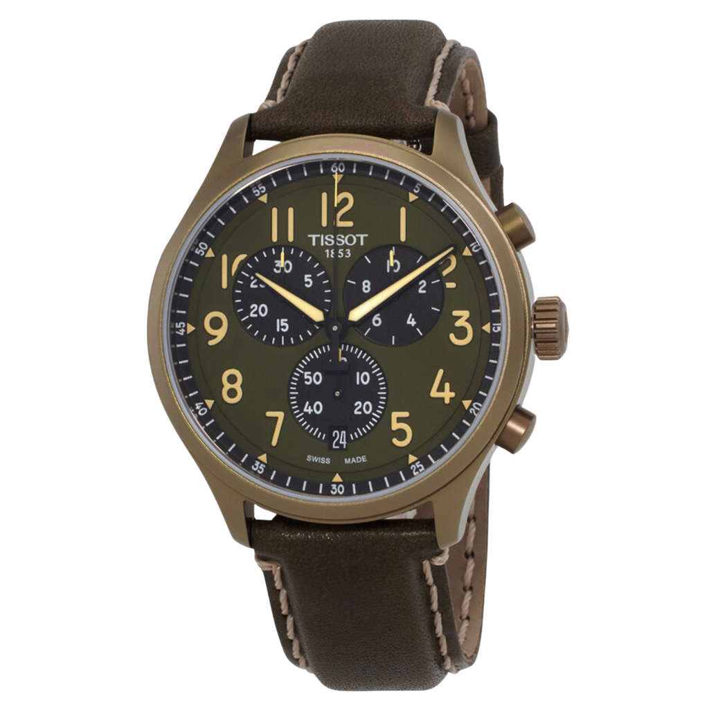 Tissot Chrono XL para caballero con pulso de cuero