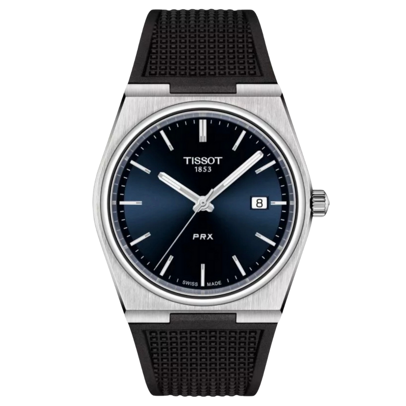 Tissot PRX para caballero con pulso de silicona negro