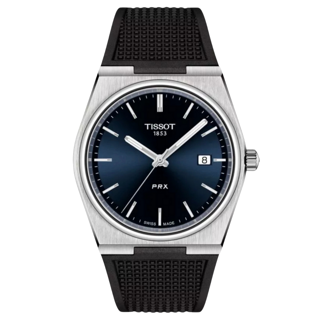 Tissot PRX para caballero con pulso de silicona negro