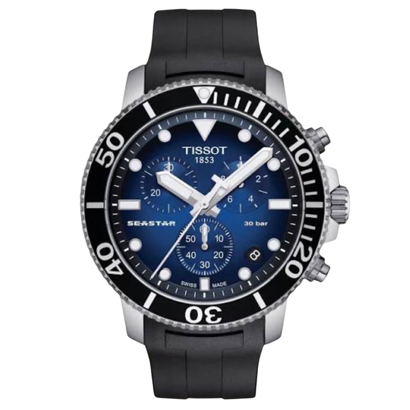 Tissot Seastar 1000 con pulso de silicona negro