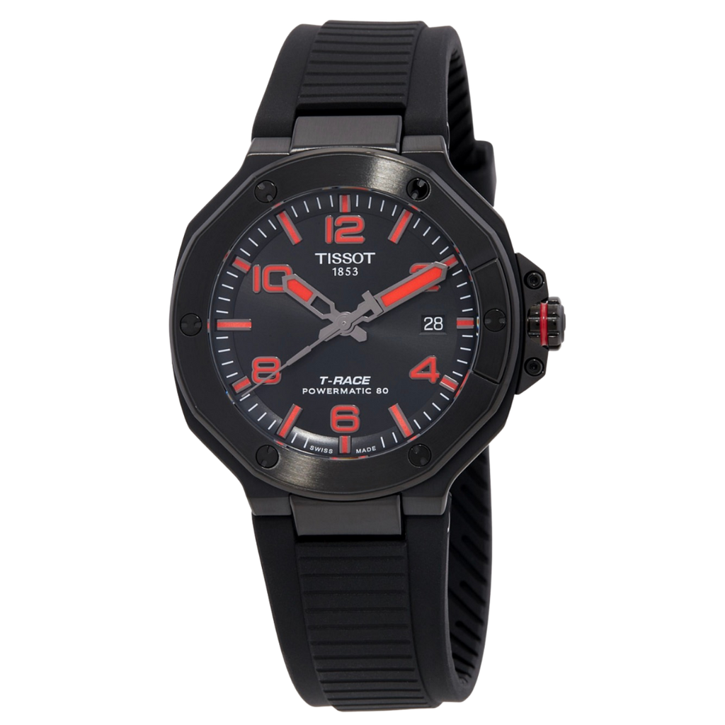 Tissot T-Race Powermatic 80 con pulso de silicona negro