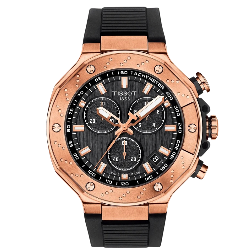 Tissot T-Race para caballero con pulso de silicona negro