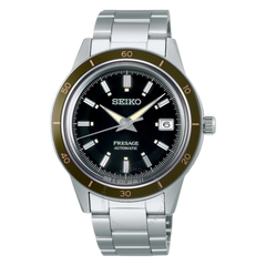 SEIKO Presage Automatic Black Dial Men's Watch