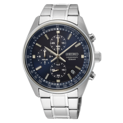 Seiko Sport Black Dial Stainless Steel Men's Watch