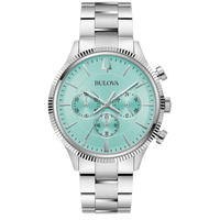 Bulova Classic Aqua Dial Stainless Steel Men's Watch
