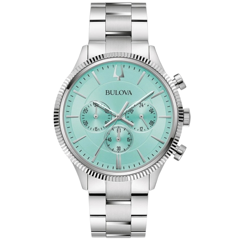 Bulova Classic Aqua Dial Stainless Steel Men's Watch